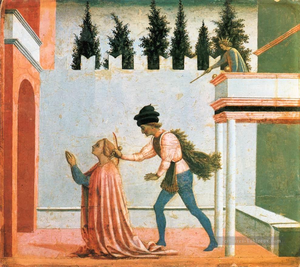 Martyre de Sainte Lucie Renaissance Domenico Veneziano Peintures à l'huile